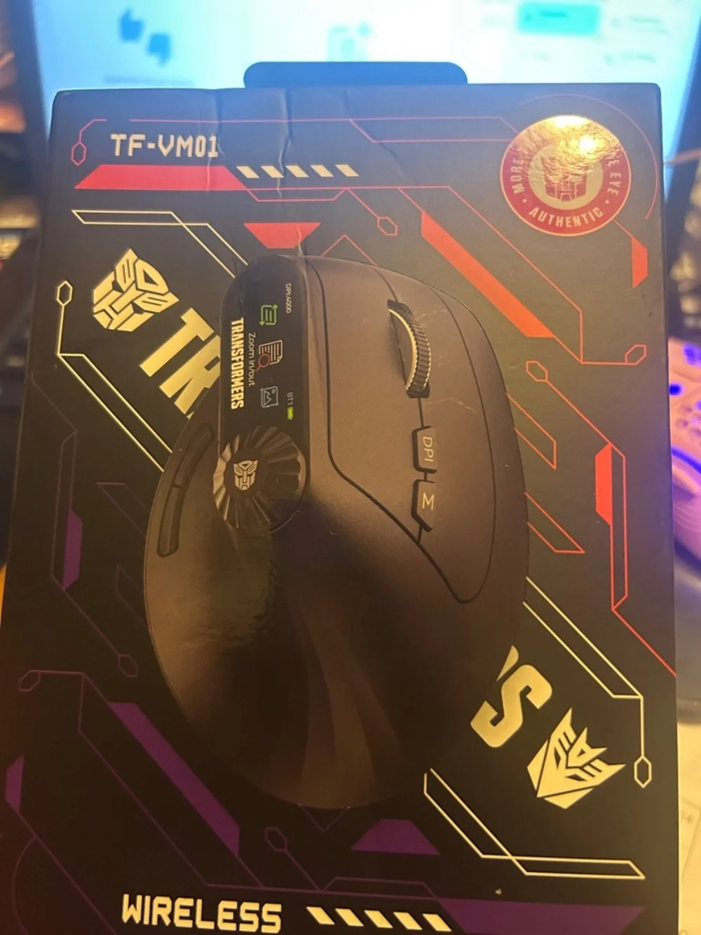 TF-VM01 Transformers Wireless pink Gaming Mouse